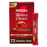 NESCAFÉ Taster's Choice front packaging showing box design and convenience