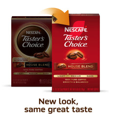 NESCAFÉ Taster's Choice spread of packets showing quantity and portability