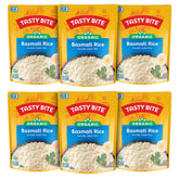 TASTY BITE front packaging showing organic basmati rice and benefits