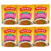 TASTY BITE front packaging showing product name and organic labeling, convenient ready-to-eat