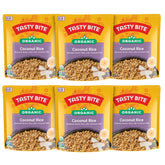 TASTY BITE front packaging showing organic coconut rice and benefits