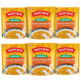 TASTY BITE front packaging showing coconut squash dal, quick meal convenience