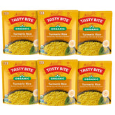 TASTY BITE front packaging showing turmeric rice pouch and quick-serve benefit