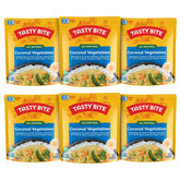 TASTY BITE front packaging showing spicy coconut vegetables and quick meal benefit