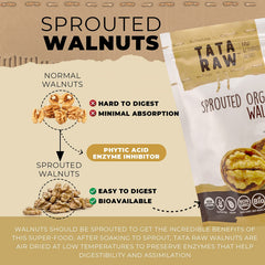 TATA RAW walnuts in a ceramic bowl ready for snacking, promoting convenient healthy choice