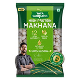 Tata Sampann front packaging showing 200 g makhana for convenience
