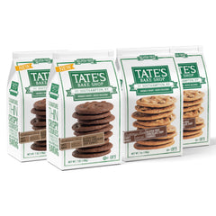Tate's Bake Shop variety pack front view showing four resealable bags for sharing
