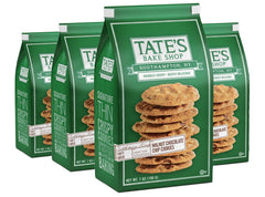 Tate's Bake Shop front packaging showing four 7 oz bags and brand
