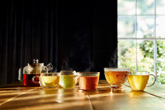 Taylors of Harrogate brewed cup in kitchen noting rich flavour and comfort