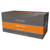 Taylors of Harrogate front packaging showing 100 tea bags and benefit of freshness