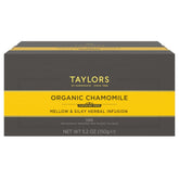 Taylors of Harrogate front packaging showing 100 tea bags and organic label for trusted sourcing