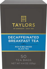 Taylors of Harrogate front packaging showing box design and product benefits