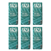Taza front packaging showing six bars and organic badge for clear gifting