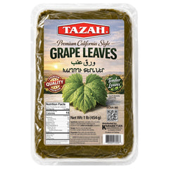TAZAH front packaging showing vacuum-sealed 16 oz tray and brand benefits