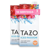 TAZO carton front packaging showing label and flavor, perfect quick-service refresher