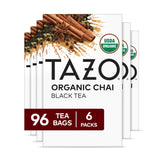 TAZO front packaging showing six boxes and product count for quick stocking