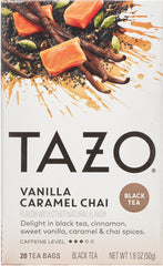 TAZO close-up of individually wrapped tea bag preserving flavor