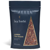 Tea Forte front packaging of 2-pound resealable beet rock sugar, convenient storage