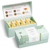 Tea Forte front packaging showing elegant gift box and brand logo, conveys premium presentation