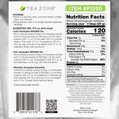 TEA ZONE honeydew smoothie blended in glass demonstrating vibrant color