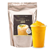 TEA ZONE front pouch showing mango powder branding and resealable pack benefit