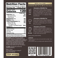 TEA ZONE open bag with visible powder texture and reseal, easy portion control