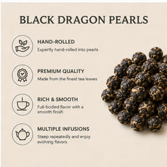 Tealyra close-up of rolled tea pearls highlighting hand-rolled texture and preserved aroma