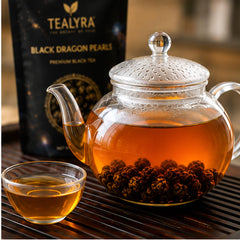 Tealyra expanded leaves after steeping showing full unfurled leaves and rich color