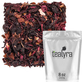 Tealyra Cherry Goddess front pouch showing label and vibrant packaging, invites brewing