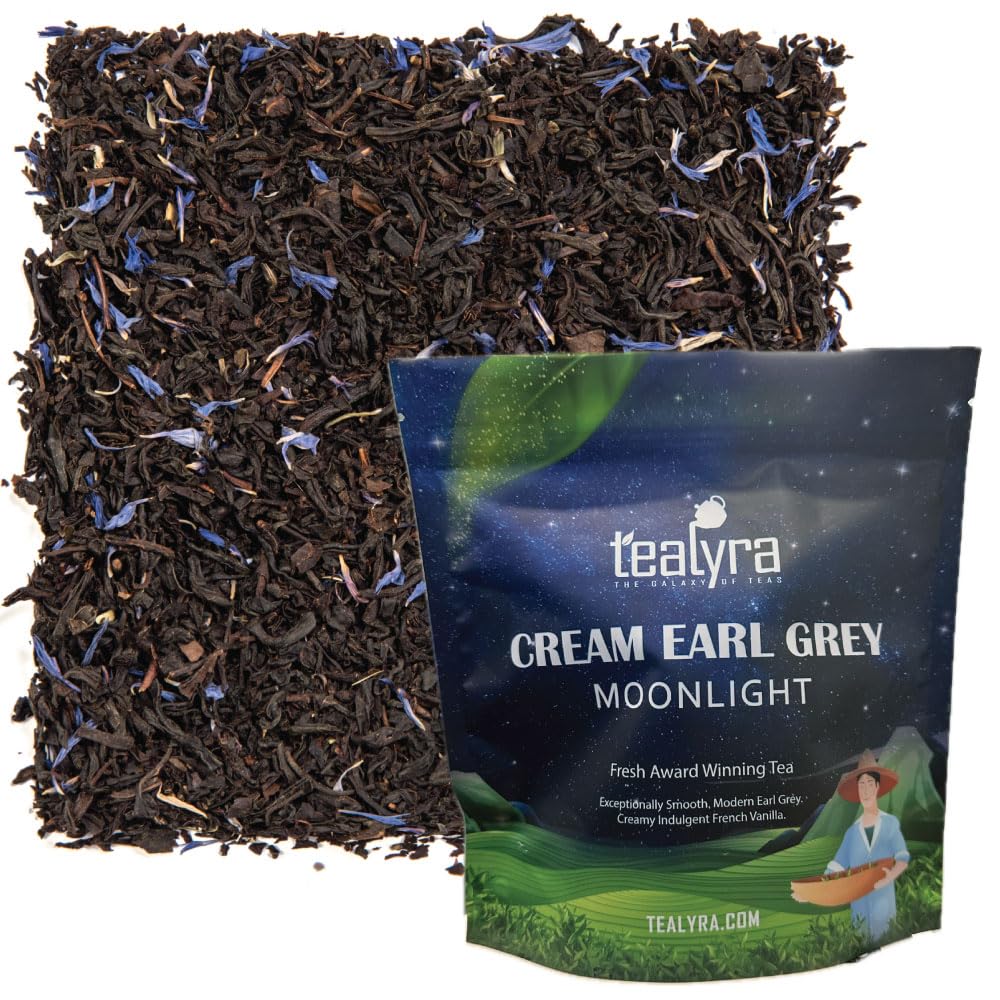 Tealyra front packaging of Cream Earl Grey Moonlight showing product and branding for premium presentation