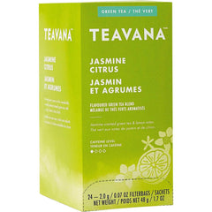 Teavana front packaging showing tea box and bright citrus benefit