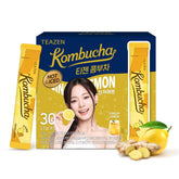TEAZEN front packaging showing lemon ginger sticks and benefits