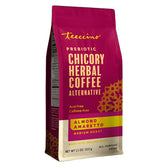 Teeccino front packaging showing almond amaretto blend and benefits