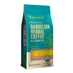 Teeccino front packaging showing blend and benefits