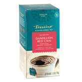 Teeccino front packaging showing box and branding, clear product identity and benefits