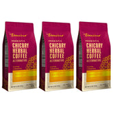 Teeccino front packaging showing hazelnut chicory benefits and organic seal
