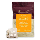 Teeccino front packaging showing product name and benefits
