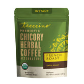 Teeccino front packaging jar showing product for easy grab-and-go