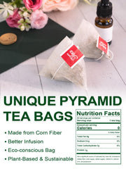 TeeLux tea bag brewing in cup demonstrating easy steeping and full flavor release