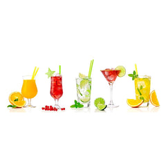 Glass of grenadine drink made with Teisseire, bright color and refreshing appeal