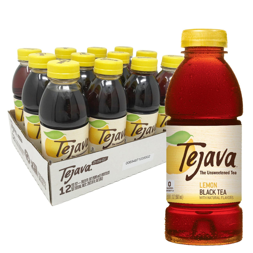 Tejava lemon front packaging showing bottle and label for easy identification