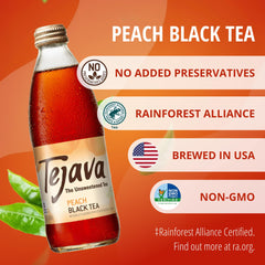 Hand holding Tejava bottle to show scale and portable refreshment