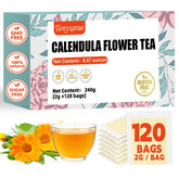 Tenyxarae front packaging showing 120 tea bags and clean herbal branding for convenience