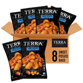 Terra front packaging showing 8-pack convenience and brand appeal