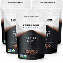 Terrasoul Superfoods front packaging showing five resealable one pound bags and product benefits