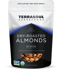 Terrasoul front pouch showing branding and resealable design for convenience