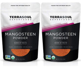 Terrasoul Superfoods mangosteen front packaging showing label and weight benefits