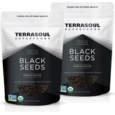 Terrasoul Superfoods front packaging showing organic 2 lb bag and label benefit pantry-ready