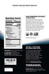 Terrasoul Superfoods close-up of fine shredded texture, provides even baking integration