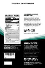 Terrasoul Superfoods close-up of medium shredded flakes highlighting natural texture benefit
